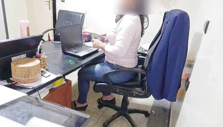 WORK SINNERS - Naughty coworker misses her partner's Stirling cock and he is quick to remind her how it feels