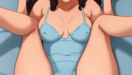 Indian roommate fucks me hard in missionary then pull my hair while