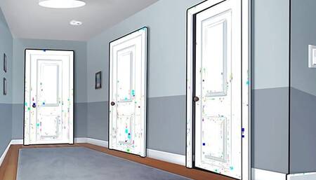 MC picking up Jenny (Monica) in the bathroom