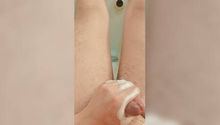 Enjoying a Wank Than Bath at Home