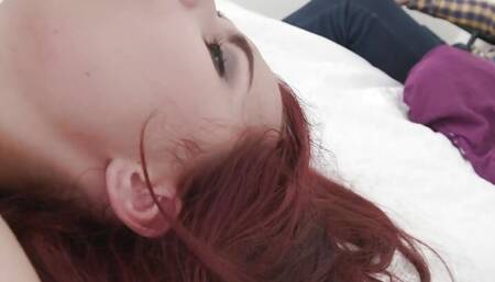 Redhead Scyley Jam Gets Anally Plowed While Her Hubby Watches