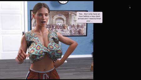 Big Cock Shemale Eva Wants to Fuck the Artist