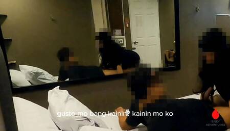 It's his first time tasting a Pinay walker