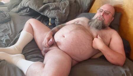 Solo jack off hairy uncut daddy bear Mortimer Pye