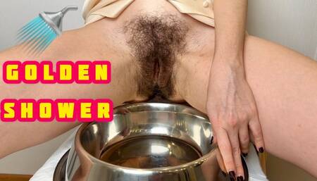 HAIRY PUSSY FROM WHICH YOU WILL GET A GOLDEN SHOWER 4K ENG SUB