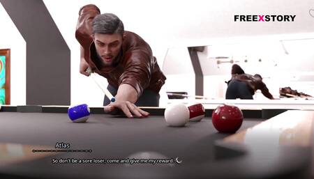 The Seven Realms - Atlas and Leyala Having Sexual Fun While Playing Billiards. Winner Get Rewards