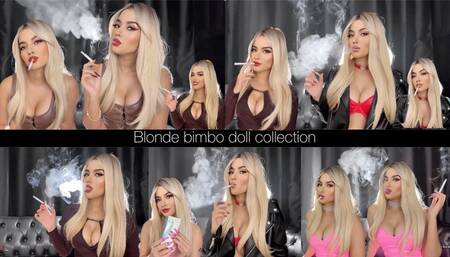 Blonde bimbo smoker doll collection