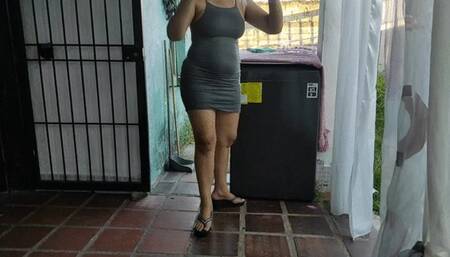 First feet in flip-flops and then using crutches (2)