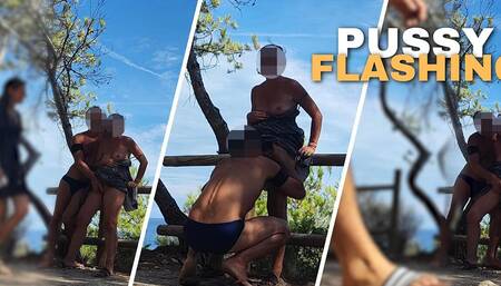 Pussy Flash - Strangers Caught Us Masturbating in the Park and I Had an Intense Orgasm - Misscreamy