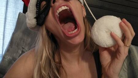 Santa Hat Yawning