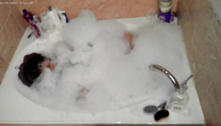 Bubble Bathing Time Tease