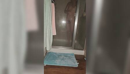 Solo Male Showering Scene