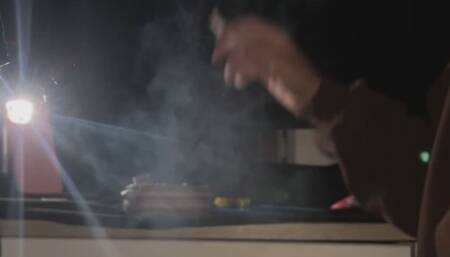 SMOKING LOVE AND HANDY NOSE EXHALES