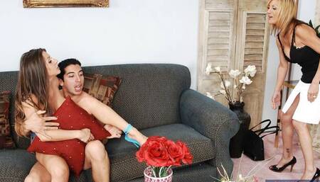 My Friend's Hot Mom featuring Rachel RoXXX and Sofia Soleil's side fuck smut