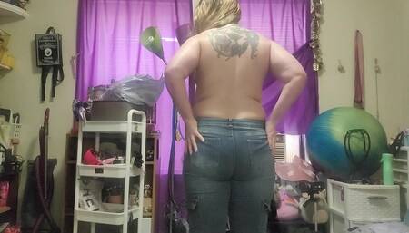 Pulling on Jeans