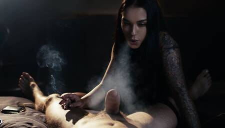 Smoking Fetish - Sexy Latina Gives Smokey Blowjob Before Riding Big Hard Cock While Smoking