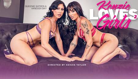 Kenzie Taylor Saves Vanessa Sky And Films Her Eating Pussy