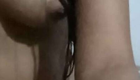 Teen Stepdaughter's Natural Tits Played With - Home Video