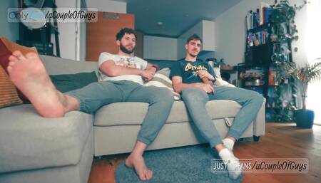 Got Hard Watching TV with My Bro