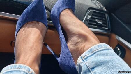 Highway to Bielefeld in black Nylons HD wmv 1920x1080