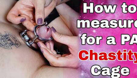 How to Measure a Pa Chastity Cage Femdom Slave