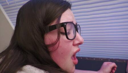 Secretary Sucks and Fucks Big Dick Boss Under the Desk
