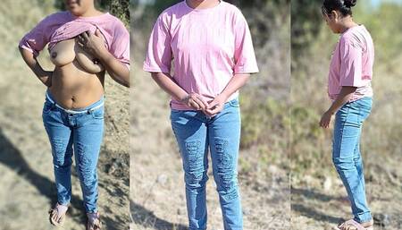 The Poor Girl Was Caught Stealing Wood in the Forest and Fucked Hard