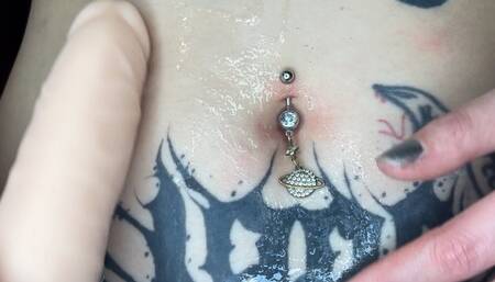 fuck my bellybutton with your cock! cum countdown spitting in my bellybutton JOI spit fetish belly fetish bellybutton fetish