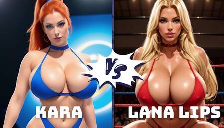 Big tit topless female pro wrestling: Kara Murphy vs Lana Lips HD