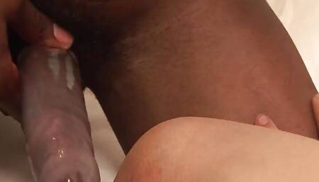 White Teen Gets Her Tight Pussy Penetrated Hard by a BBC on the Bed