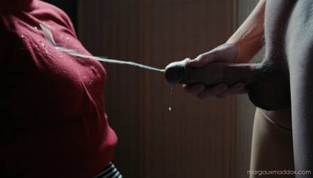 The Red Turtleneck: A Femdom Handjob Scene