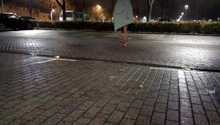 Encasement dressed and I piss in my business costume outside