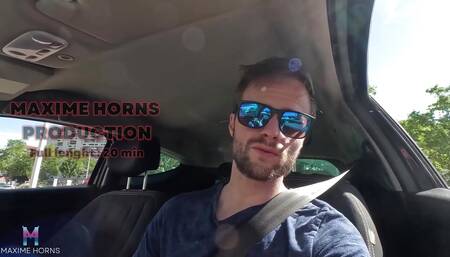 Vlog Steamy Forest Hookup with a Hiker Raw Blowjob and Cum Eating with Passion Maxime Horns