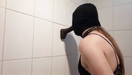 Hooded Sissy Eagerly Deepthroats Cock
