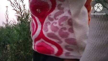 Outdoor sex. Sister-in-law left in the mustard field