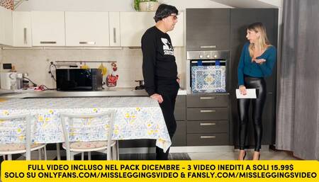 Tenant excited by the moans of the young neighbor