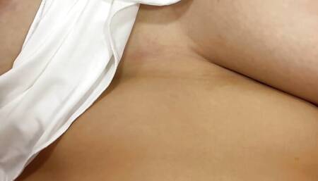 She liked my sperm. I caught a naked Turkish girl in a hijab in a hotel room and fucked her.