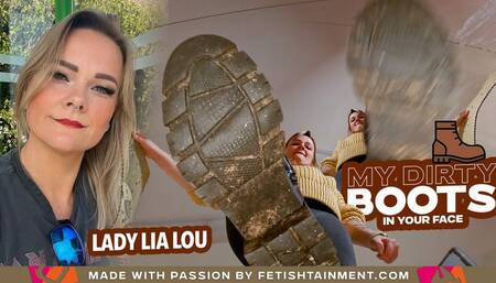 You're going to get kicked with my dirty boots now ( Stomping Dirty Boots with LAdy Lia Lou ) - FULL HD MP4