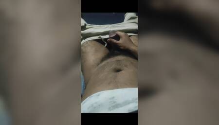 Masturbation a young male solo