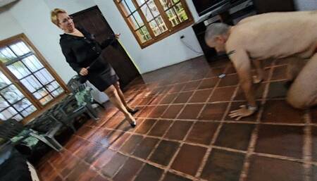 Whipped without mercy by the Cruel Step-Mother Diana Senior