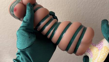 Futa Fucks Mini Girl Onahole with Floral Tape Making Her a Tighter Squeeze [Sex Toys, Inflation, Expansion, Extreme Body Deformation, Size Difference, Bondage, Tape]