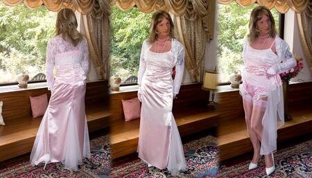 Pink Satin Sissy Lady