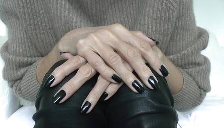 Lady Victoria Valente - Beautiful Hands, Black Fingernails, Close-ups, JOI
