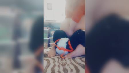 Fucking My Panda Stuffie (strap on)