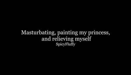 Masturbating, painting my tablet, and relieving myself