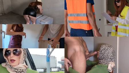 Slutty Italian stepmom gets fucked in public