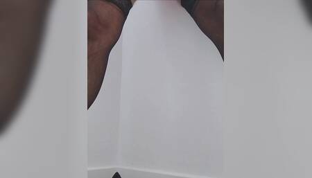 CD Crossdresser Trans Displays New Lingerie Panties Stockings