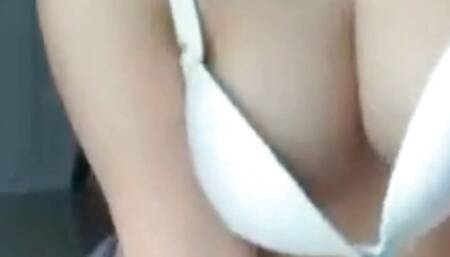 teenage girl playing with his little toys