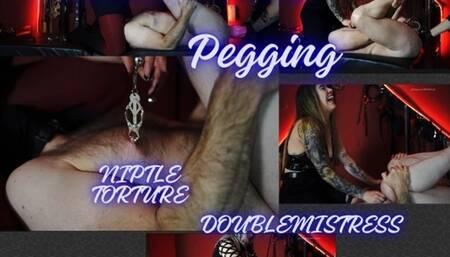 Pegging, Facessiting E Nipple Play With a special Goddess guest