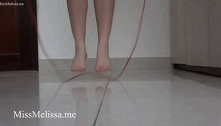 Miss Melissa's Strong Feet Skipping Rope Barefoot -720p
